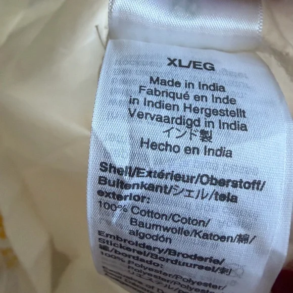 J. Crew White Top with Yellow Floral Embroidery - Picture 5 of 5